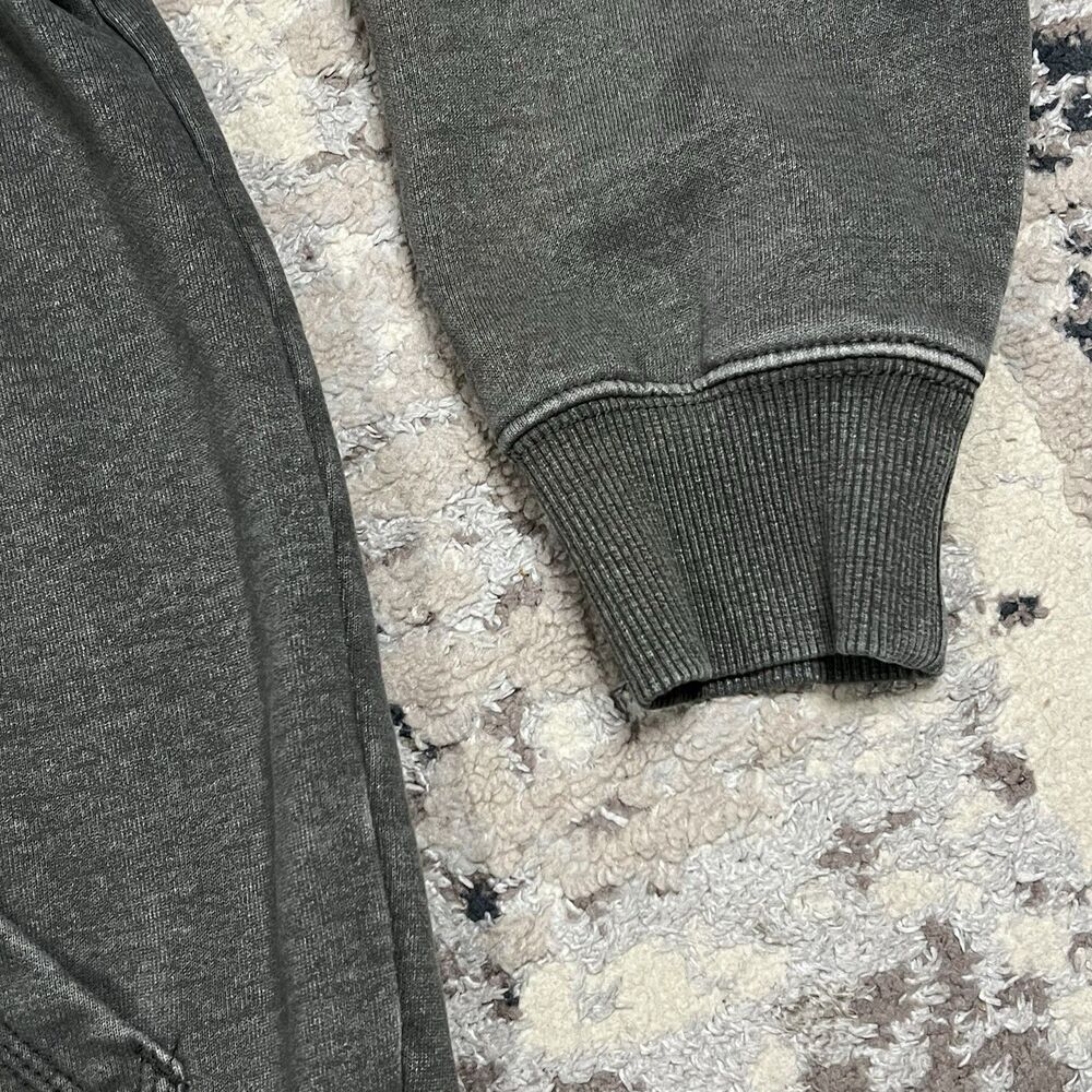 Carhartt RAIN DEFENDER 1/4 Zip Hoodie Men's Sz L Gray Heavyweight 100617 Faded - Picture 9 of 12